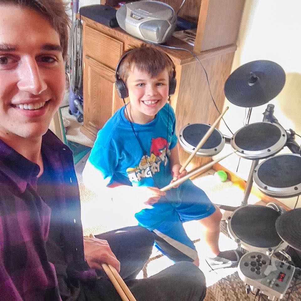 Drum Student Isaac